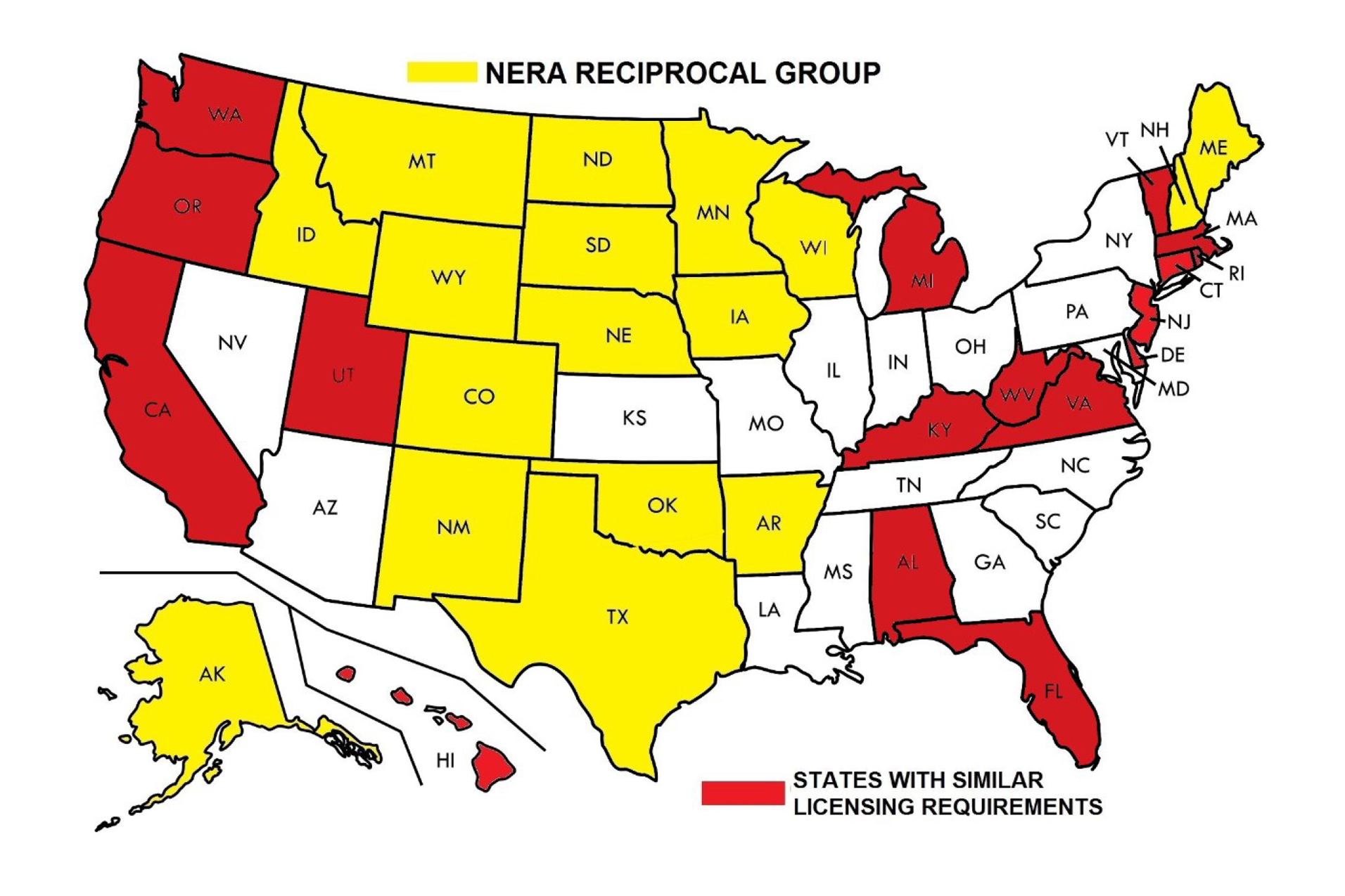 NERA Members Map